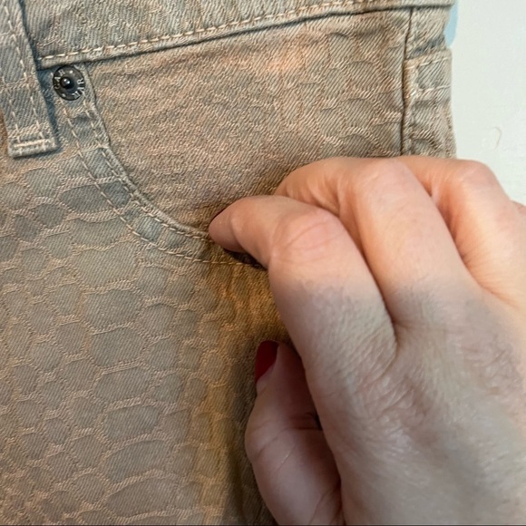 Carmar Reptile Snake Textured Skinny Jeggings - Picture 4 of 9